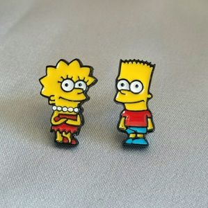 New Bart and Lisa Simpson stud earrings